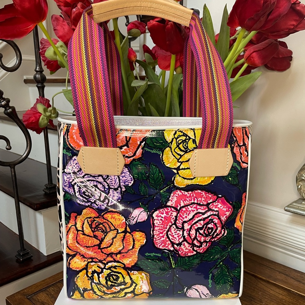 Consuela Multicolor Floral Tote Bag